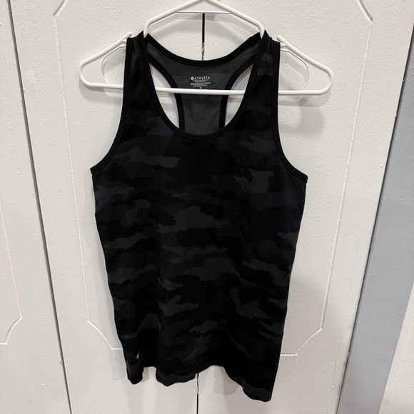 Athleta Black Camo Speedlight Tank - Picture 3 of 9